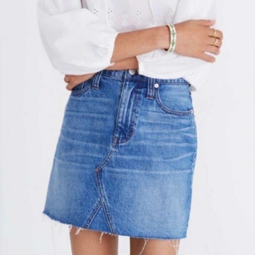 Madewell A-line Denim Skirt
